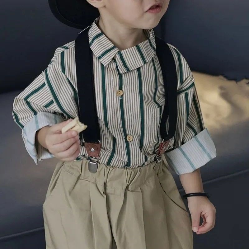男女宝宝儿童小孩背带夹夹裤子的松紧背带防掉弹力背带裤夹吊带裤