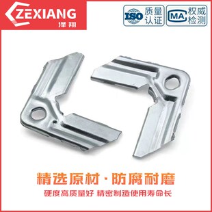 卡条加固垫0.8m1.0MM1.2厚 通风角码 共板法兰风管角码 镀锌角码 勾码