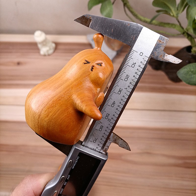 抱抱梨不分梨木雕桌面小摆件纪念生日送朋友情人节创意结婚摆件礼