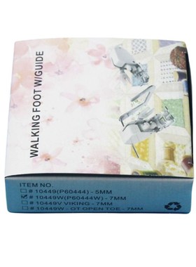 家用缝纫机压脚同步送料压脚7MM带导杆P60444(10449W)配件