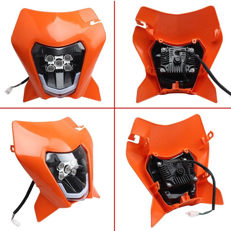 越野摩托车车灯前大灯适用于KTM双运动摩托车越野车改装前车灯