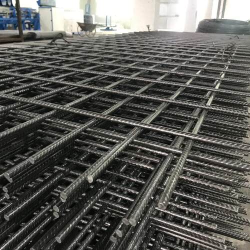冷轧带肋钢筋网8厘建筑工地网格片HBP300混凝土铁丝网A152路面网