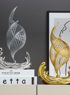 一帆风顺帆船g摆件家居客厅电视柜酒柜办公室桌面软装饰品轻奢高