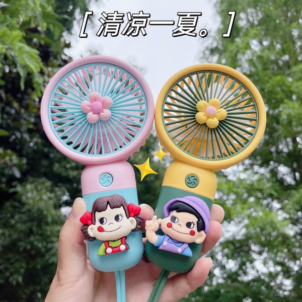 手持小风扇便携式随身电动充电学生可爱小型女生卡通电扇迷你手拿