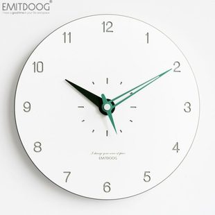 创意时尚 EMITDOOG挂钟客厅个性 潮流家用卧室静音时钟北欧现代钟表