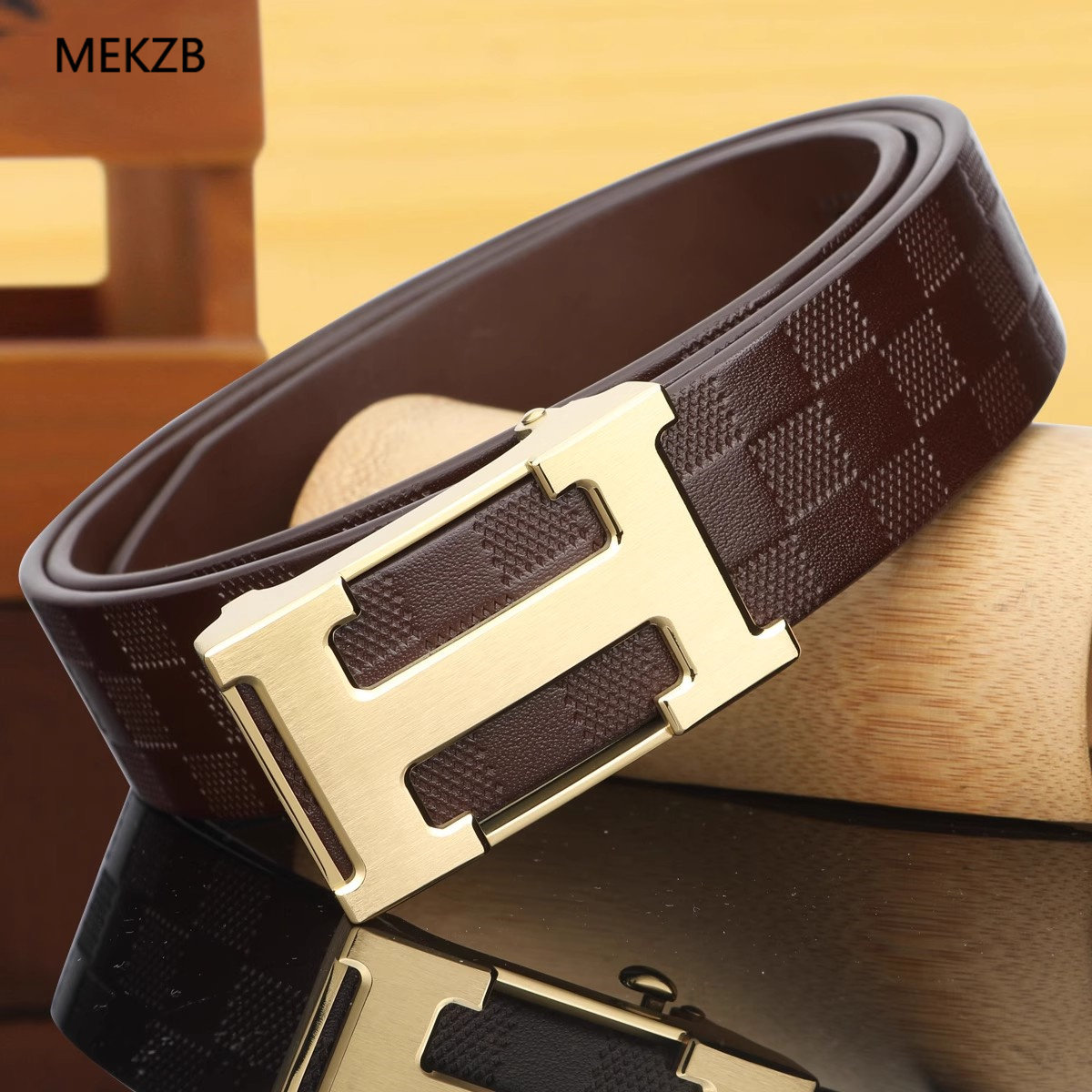 皮带真皮牛仔裤带牛皮3.8内穿自动扣2025新款鳄鱼纹男款腰带送礼