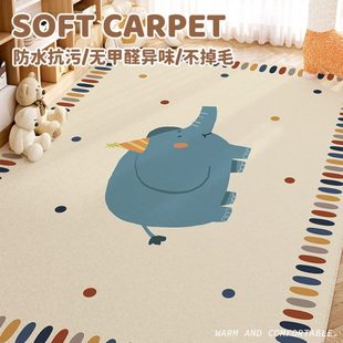 卡通儿童地毯阅读区游戏区地垫宝宝爬行垫加厚防滑垫子客厅家用