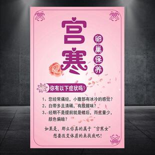 美容院美容美体中医养生暖宫保养宫寒宣传挂图海报展板贴挂画319