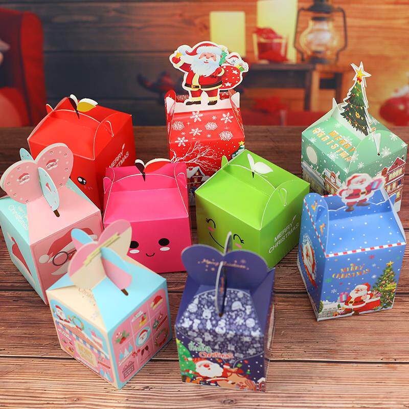 苹果盒子圣诞节礼盒平安夜创意礼品纸盒糖果盒平安果包装盒礼物盒