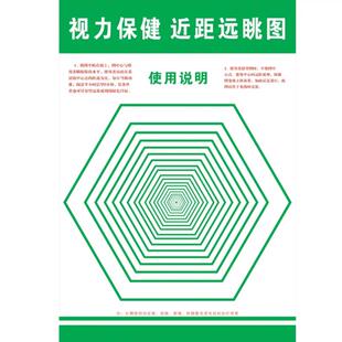 保护视力宣传画挂图 视力保健近距远视图 预防近视
