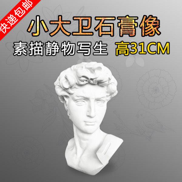 雕塑摆件静物3大卫雕像教具美术1头像小石膏像装饰写生素描CM软装