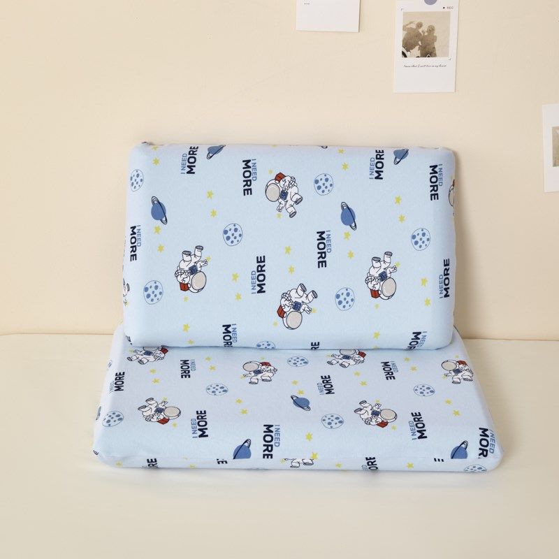儿童学生记忆枕i枕头记忆棉用全棉针织棉卡通枕头套枕套单只小枕