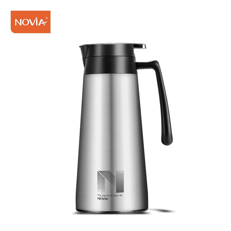 诺雅不锈钢保温壶咖啡壶家用u水壶开水瓶水壶办礼品壶1600ML暖壶