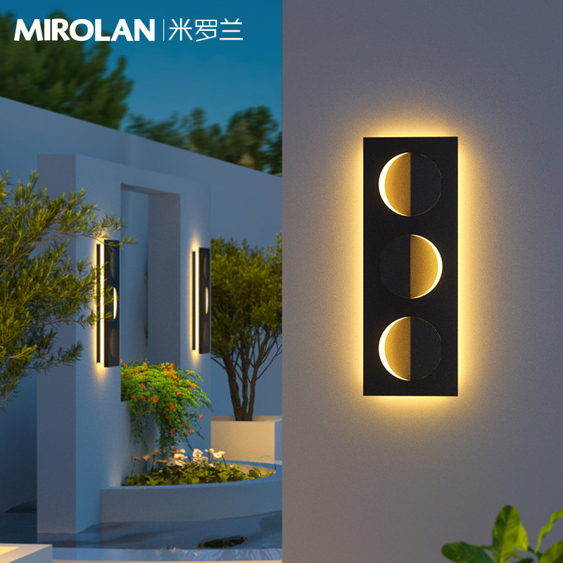 户外壁灯a太阳能庭院灯防水别墅外墙灯大门两侧壁灯露台花园壁灯