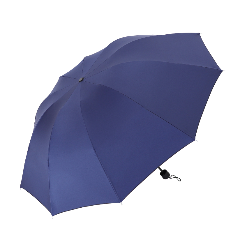 手动10骨黑g胶摺叠防晒遮阳伞105伞面直径加厚加固超大学生雨伞