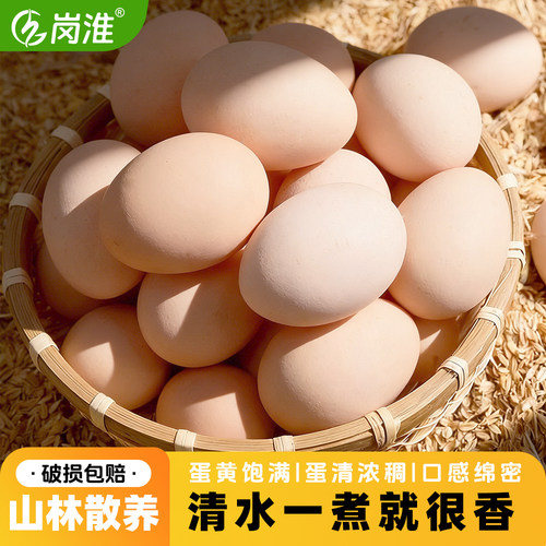 农家散养土鸡蛋50枚产地直发