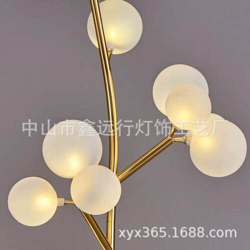 婚礼布置装饰灯16头棉花树路引舞台摆件泡泡灯铁艺电镀婚庆路引灯