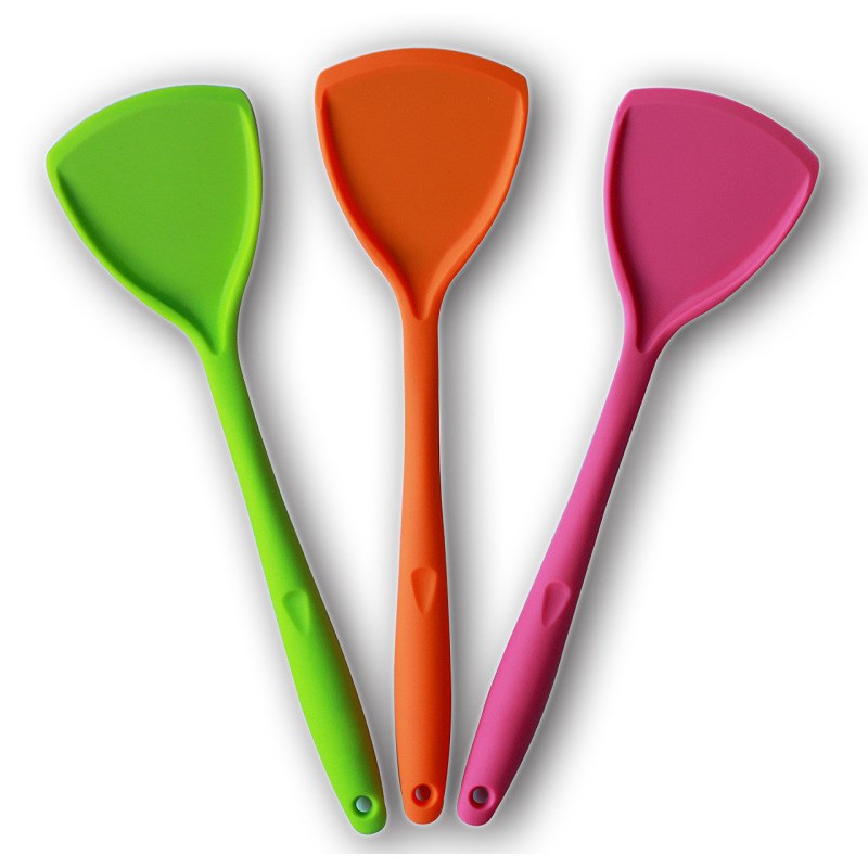 硅胶炒菜铲子耐高温厨房不粘锅专用锅铲厂家直销环保耐用硅胶铲子