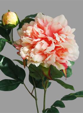牡丹花假花摆设客厅仿真花摆件花束餐桌花艺装饰花塑料花插花绢花