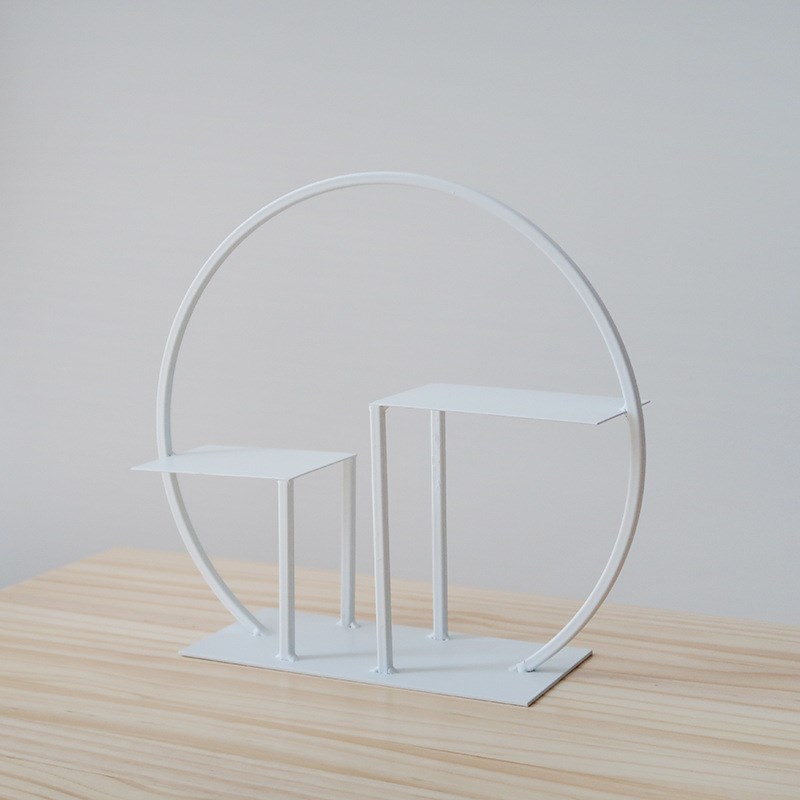 中式婚庆甜品台套件置物架摆件展示架道具简约蛋糕架铁艺托盘装饰