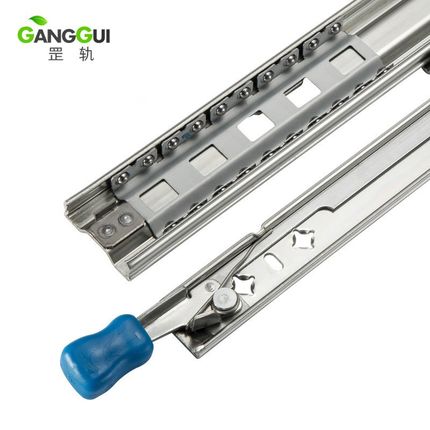 53宽5302S厚重型滑轨工业滑道导轨承重三节机柜房车滑轨自销