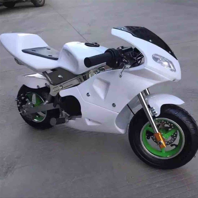 带灯款小跑车 49cc迷你摩托车 小趴赛车二冲程电启动小摩托