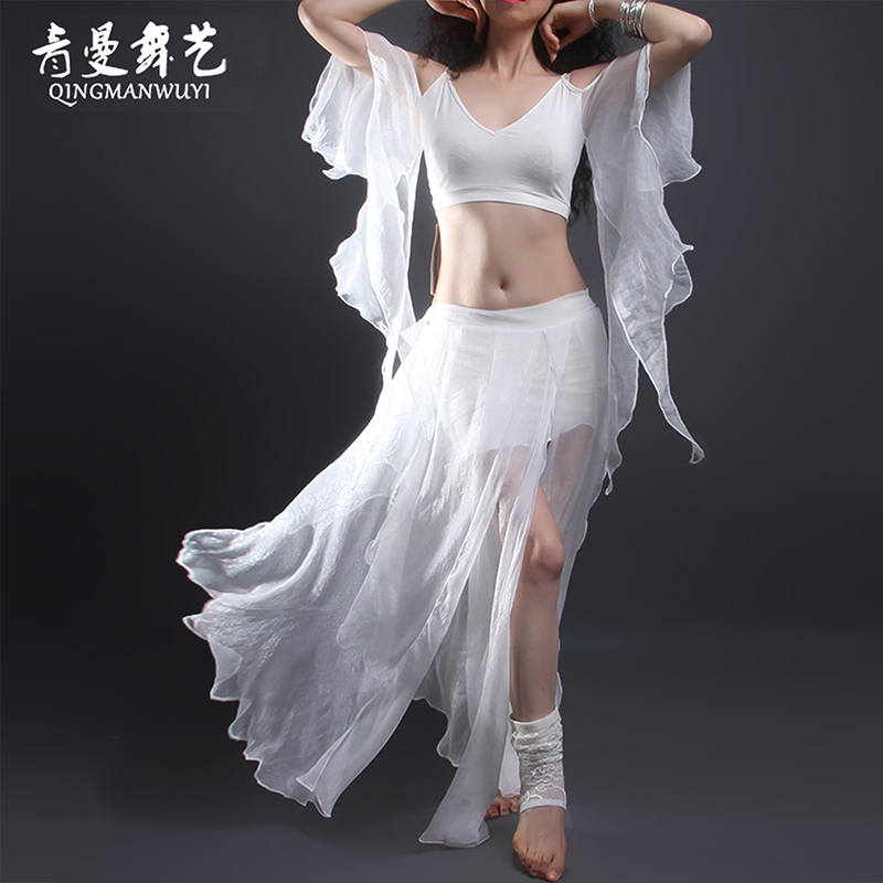 青曼肚皮a舞练功服演出服装夏团体舞蹈服演出服表演服钢管舞套装