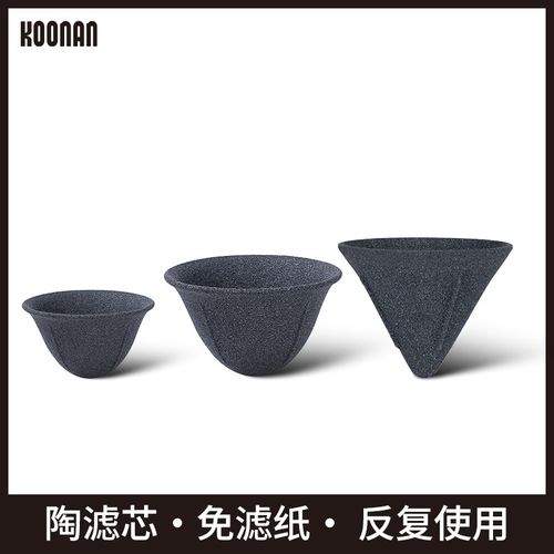 陶瓷无孔茶漏 手冲咖啡过滤器家用微H米滤网免滤纸细孔过滤杯茶漏