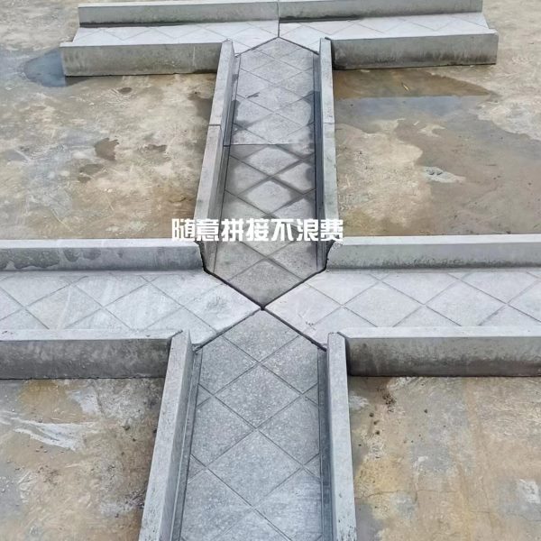 菜地沟板模具及成品沿路菜沟板水泥庭院围边花园菜园沟板模型