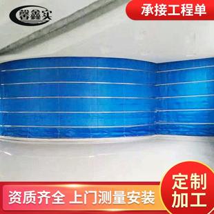 防火卷帘门尺寸 无机布单轨卷帘承接工程4小时水幕式