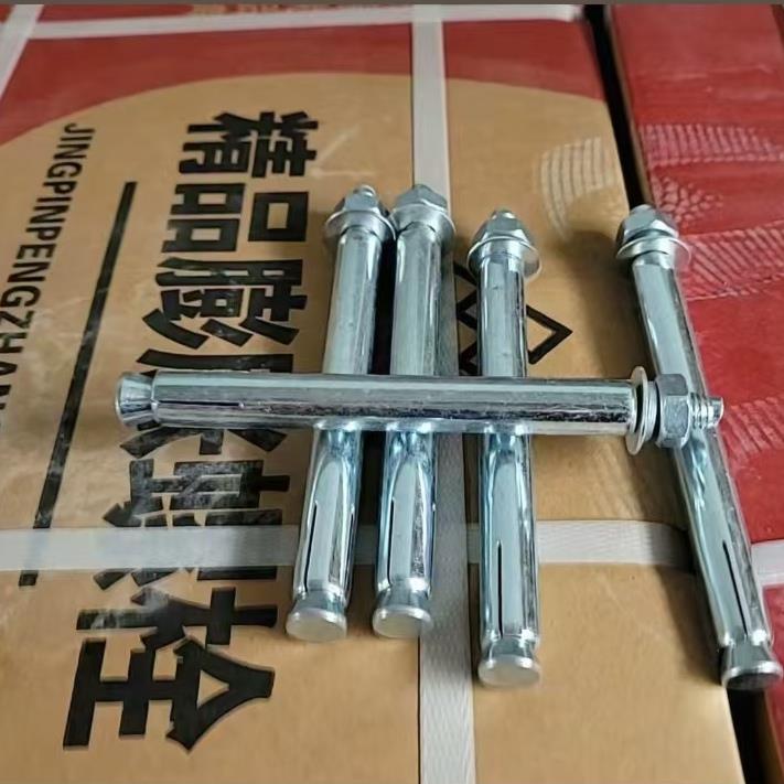 工厂直发整箱标准国标镀锌膨胀螺栓加长加厚空调外挂螺丝M6到M20