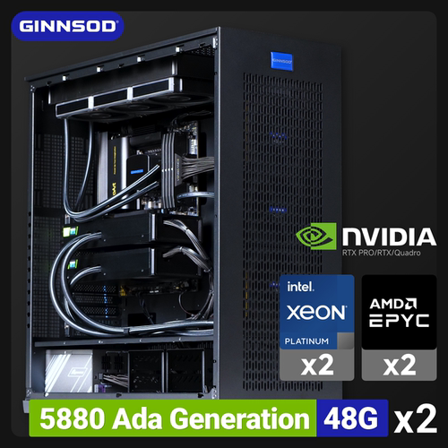 双U双卡5880Ada专业级超静音主机