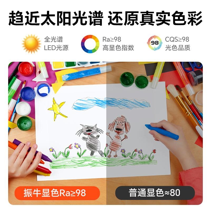 振牛吸顶灯led灯芯护眼光源家用超亮替换磁吸全光谱三色圆形模组