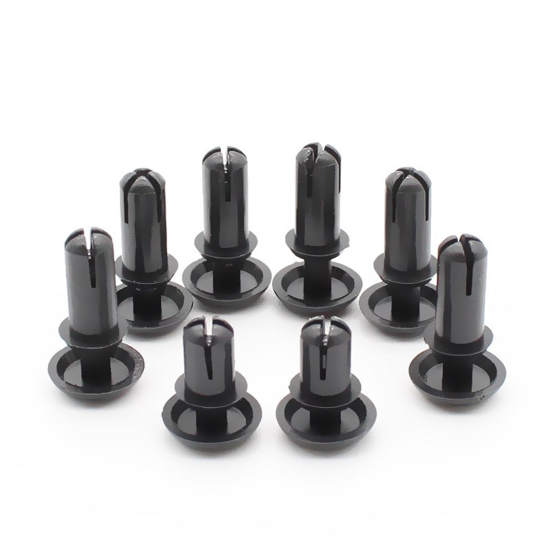 卡扣式尼龙铆钉 PA66塑料铆钉R型尼龙铆钉PC固定扣黑白子母扣铆钉