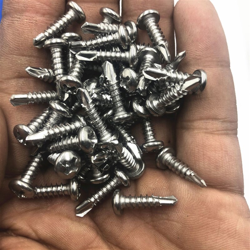大量不锈钢圆头钻尾丝盘头燕尾丝十字槽园头自攻自钻螺钉