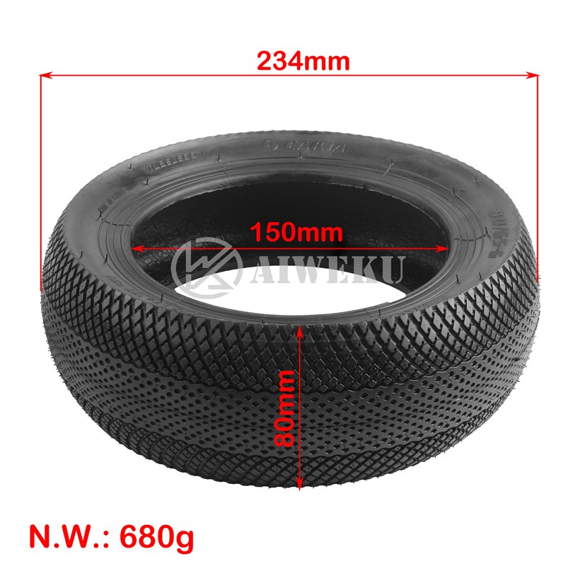 电动滑板车轮胎10寸外胎电动车真空胎10x3.0加厚耐磨轮胎80/65-6