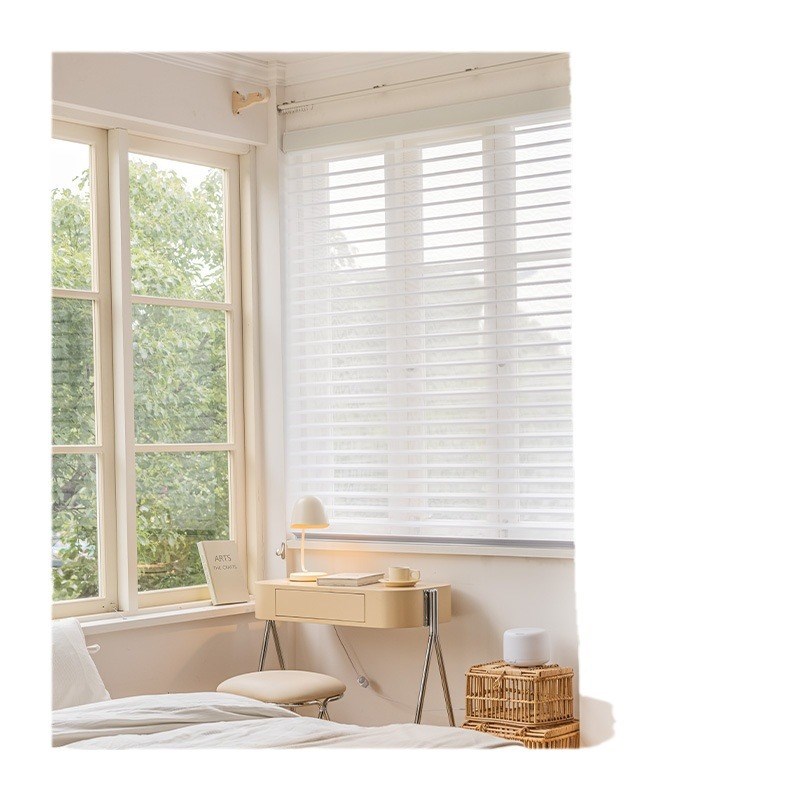 香格里拉帘柔纱帘卷帘百叶窗帘飘窗卫生间浴室书房遮阳遮光卷拉式