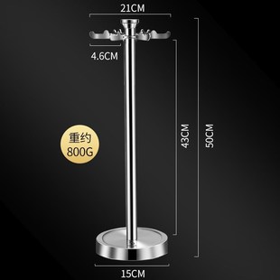 304加高厚不锈钢厨房旋转置物架锅铲勺子挂架立式3收纳架子挂姗婷