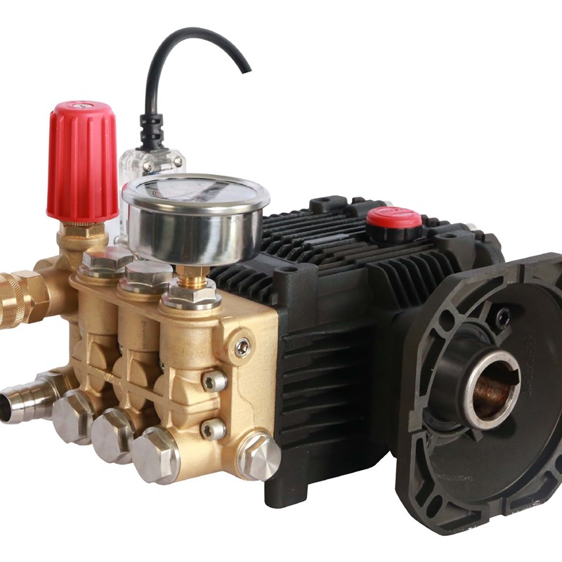 黑鲨超高压清洗机泵头洗车机泵头总成加湿泵机头陶瓷柱塞泵全铜