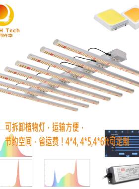 2.6-3.2umol/J可拆卸易更换4*4ft八爪鱼LED植物生长灯1000w