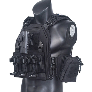 龙章御战术背心快拆马甲黑色巡逻勤务耐磨多功能作训服防刺背心套