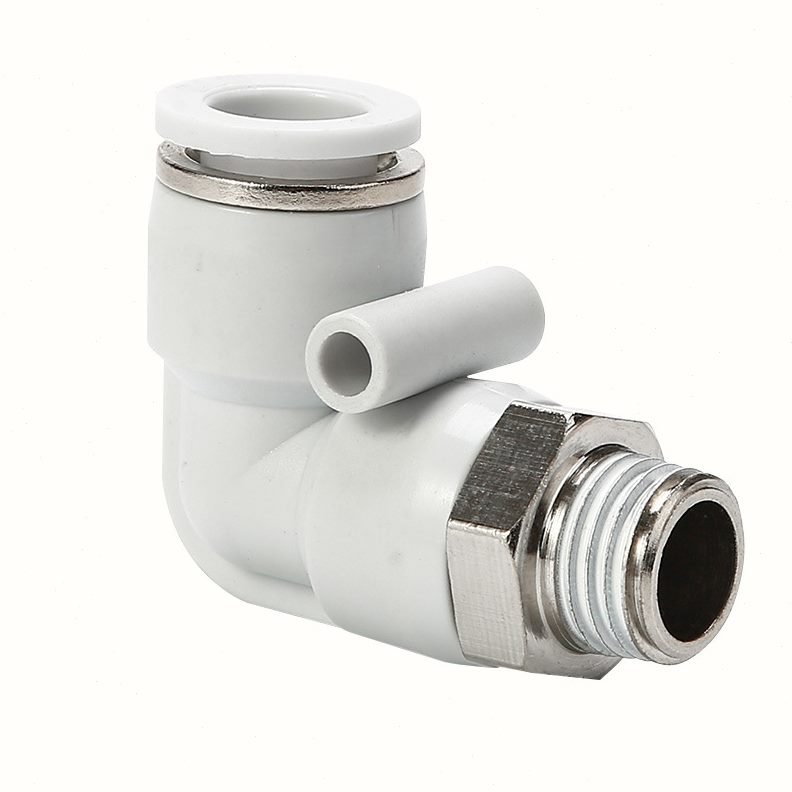 气动快速接头PC螺纹直通PCF内螺纹PL弯头PB外丝气管软管快插接头