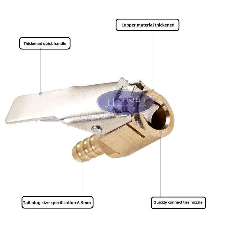 JILUSHI车载充气泵充气咀打气泵配件轮胎加气咀快速充气快夹铜材,汽车用品/电子/清洗/改装,车载充气泵,淘宝优惠券,粉丝福利购,淘宝优惠卷