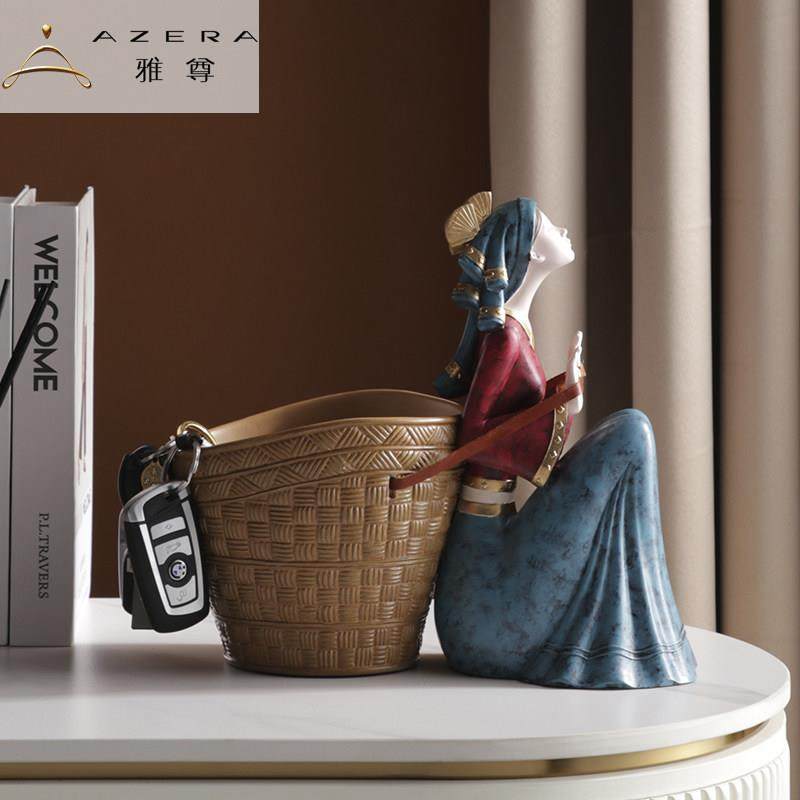 玄关钥匙收纳摆件轻奢家居工艺饰品创意现代客厅酒柜乔迁新居礼物,家居饰品,装饰摆件,淘宝优惠券,粉丝福利购,淘宝优惠卷