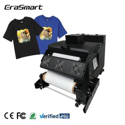 自动白墨抖粉机宽幅柯式DTF直喷印花机T恤衣服服装抖粉机