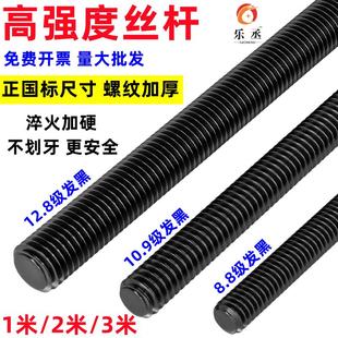 8.8级高强度牙条12.9级丝杆通丝杠全螺纹杆6M8M10M12M14M16M20M24