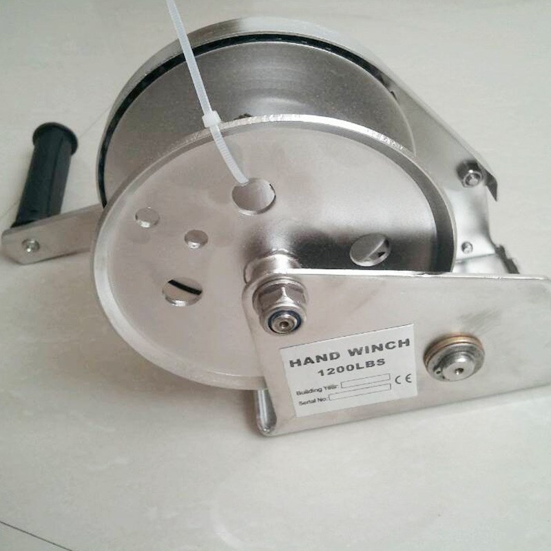 厂家不锈钢手摇绞盘 双向自锁绞盘便携不锈钢钢丝绳手摇绞盘