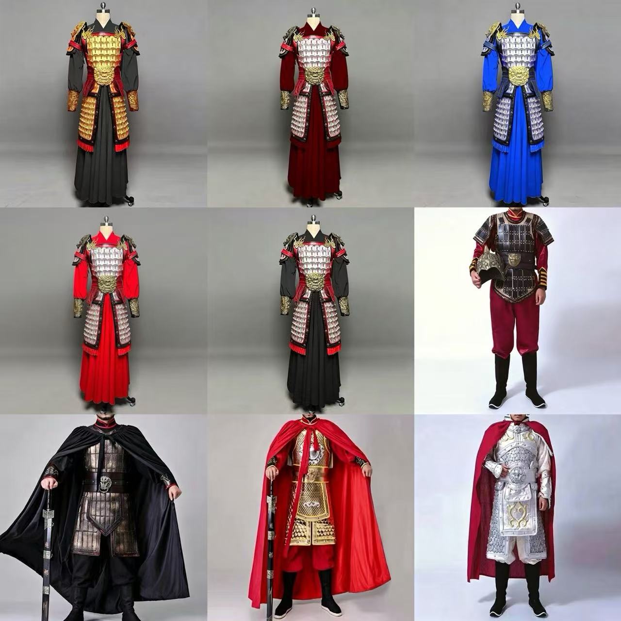花木兰女将军铠甲舞蹈服租赁图片