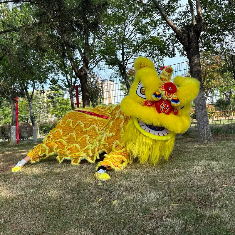 重庆成人双人舞狮套装租赁图片