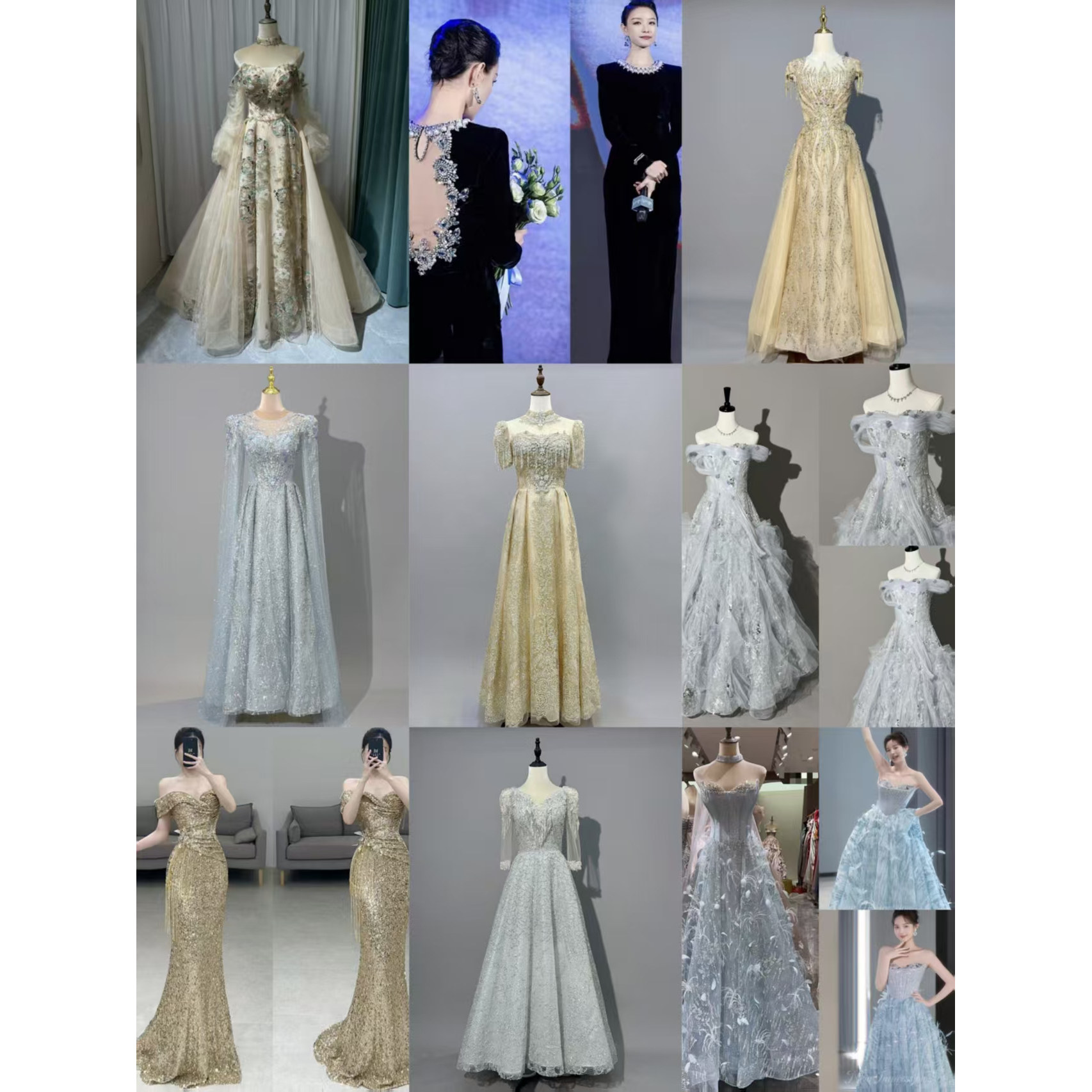 高端重工礼服出租成人礼敬酒